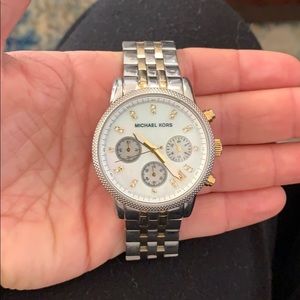 Michael Kors two-toned watch